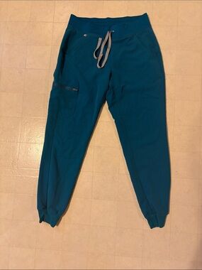 FIGS Teal Jogger Sweatpants with Zip Pocket